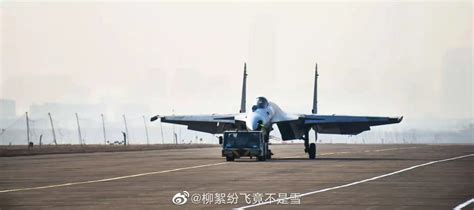 J-15t Carrier Fighter Jet landing on an aircraft carrier